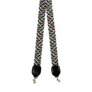 Clare V Multi Braided Multicolor Crossbody Strap